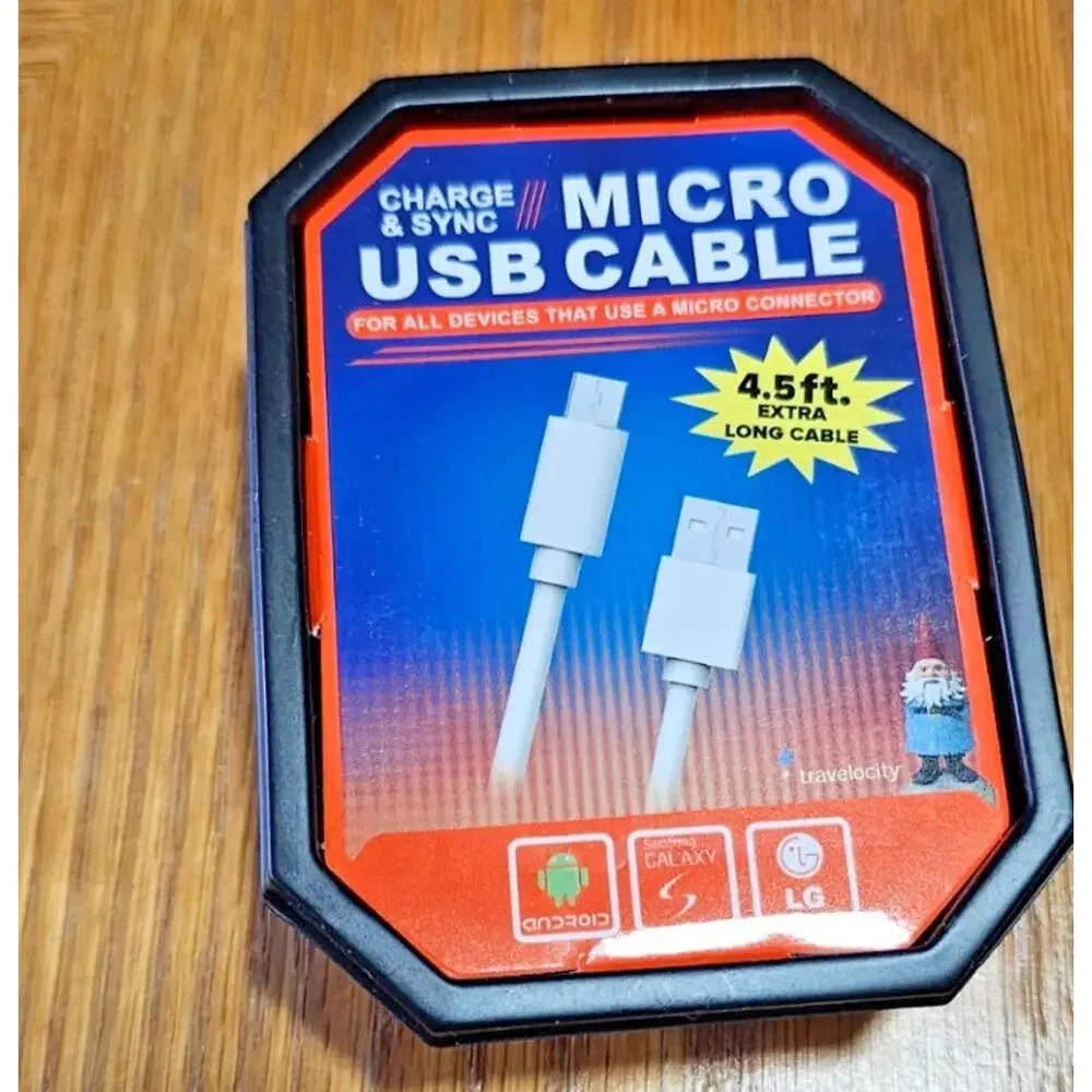 New Mizco 4.5 Foot Micro USB Cable